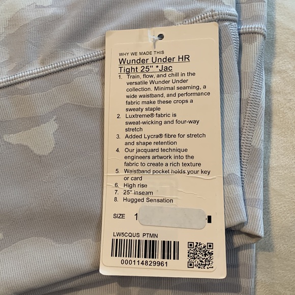 Lululemon Wunder Under 25” Tights NWT! - Picture 2 of 4